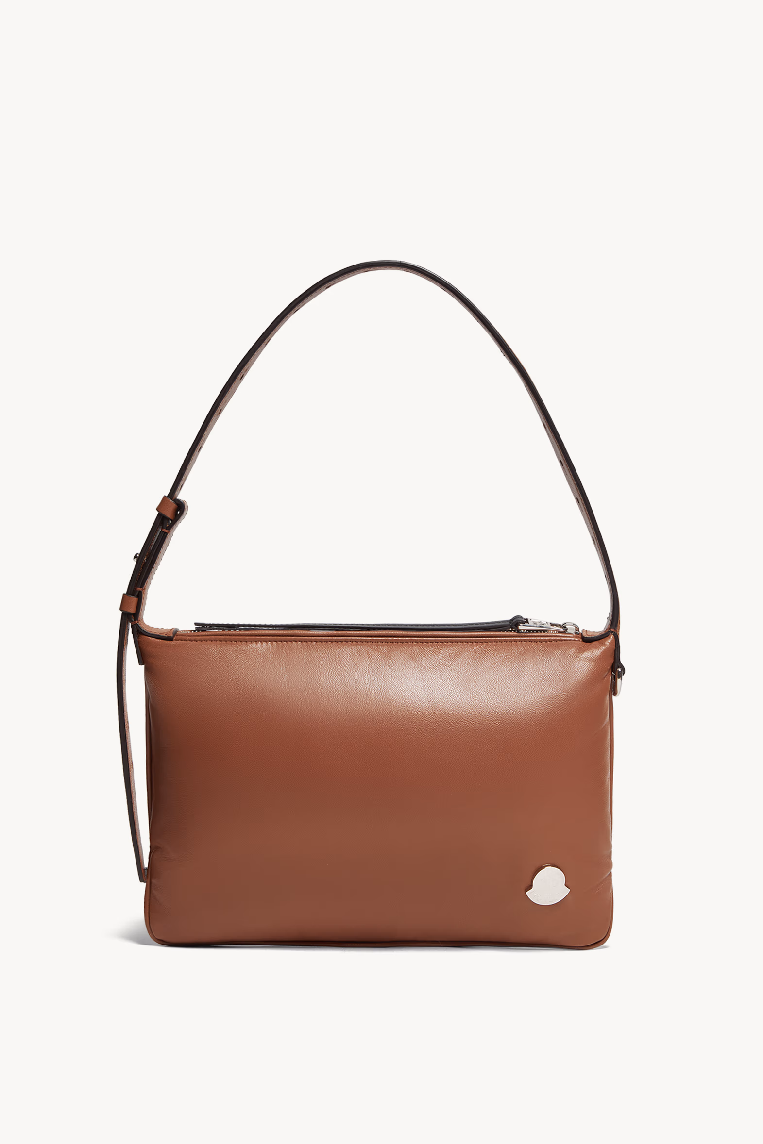 Bolso de hombro de piel de napa Vetta Mujer Marrón Moncler 0